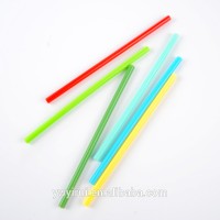 Colorful hard plastic straight drinking straw