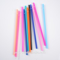 Hot selling hard plastic straight drinking straw with ring