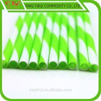 Factory directly supply colorful plastic striped straight straws