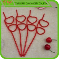 fantastic love plastic shape drinking straws