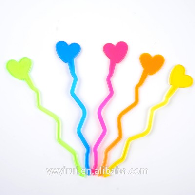 Plastic colored wine coffee stirrers